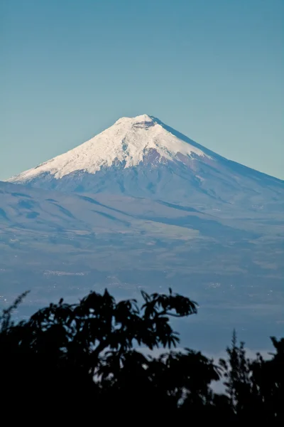 Wulkan Cotopaxi w pogodny dzień — Zdjęcie stockowe