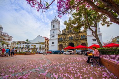 Panama Katedrali, Sal Felipe eski çeyrek, Unesco Dünya Mirası, Panama City, Panama, Orta Amerika