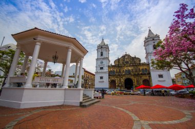 Panama Katedrali, Sal Felipe eski çeyrek, Unesco Dünya Mirası, Panama City, Panama, Orta Amerika
