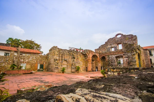 Arco Chato en el casco antiguo histórico de la ciudad de Panamá — Foto de Stock