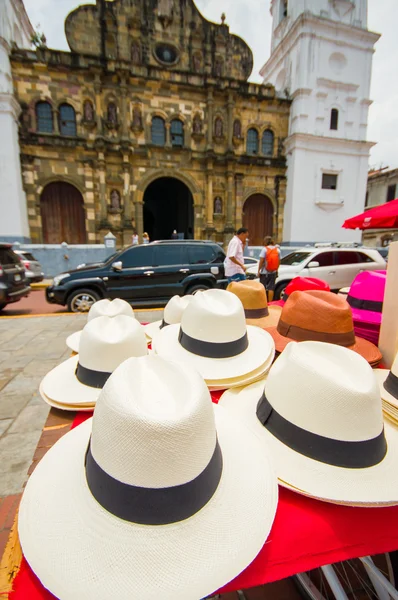 Sombreros Panamá en la ciudad de Pamana —  Fotos de Stock