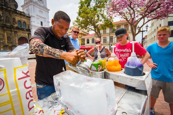 I dessert di ghiaccio rasato a Pamana — Foto Stock