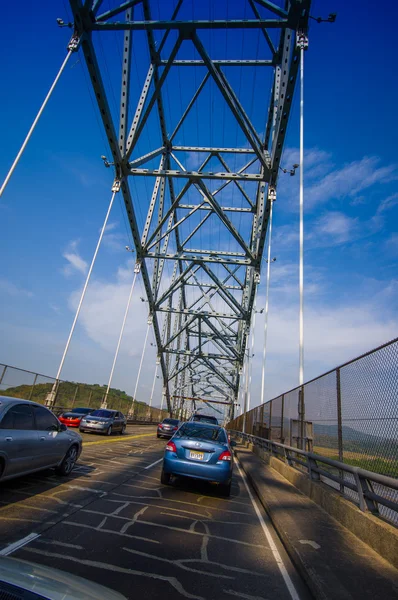 Bridge of the Americas di seberang Terusan Panama — Stok Foto