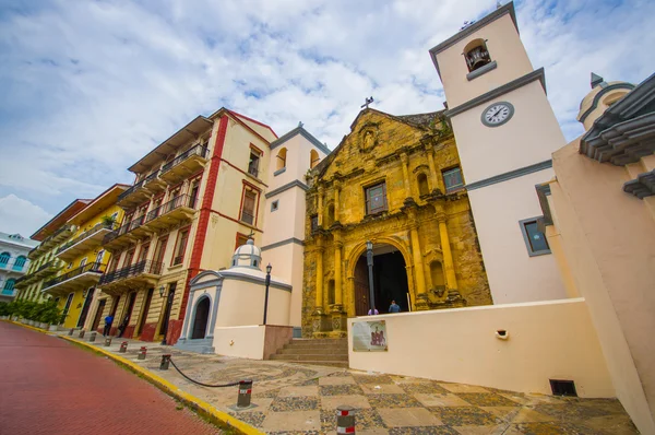 Straten van tha Casco viejo in Panama city — Stockfoto