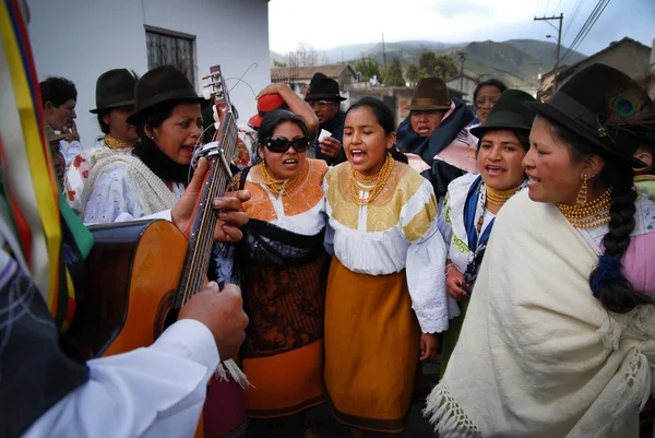 Inti Raymi slunovratu oslavy v Olmedo — Stock fotografie
