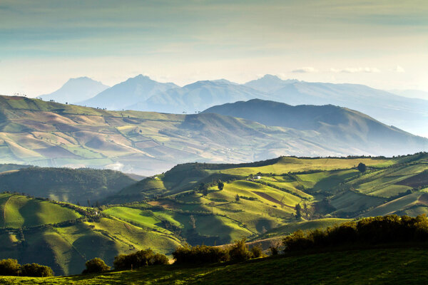 Beautiful andean landscape view from Nono, Ecuador