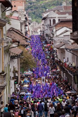 Good Friday procession in Quito, Ecuador