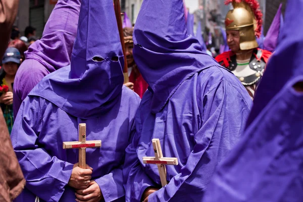 Stilla veckan procession i Quito, Ecuador — Stockfoto