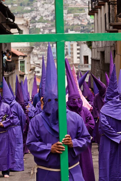 Holy week procession in Quito, Ecuador — Stock Photo, Image