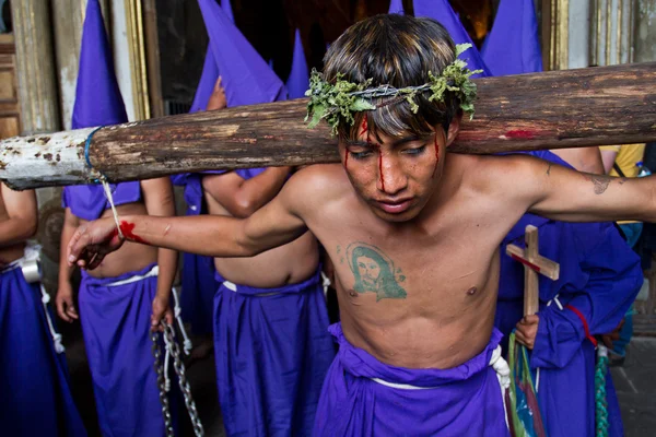 Stilla veckan procession i Quito, Ecuador — Stockfoto