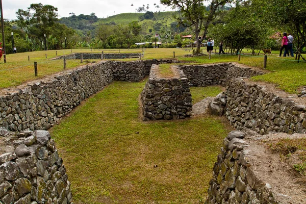 Tulipe archäologische Stätte museum, ecuador — Stockfoto