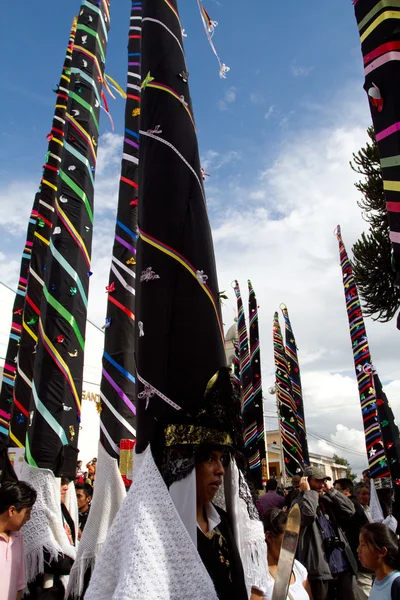 Heilige woche messe des ruhms in alangasi, ecuador — Stockfoto