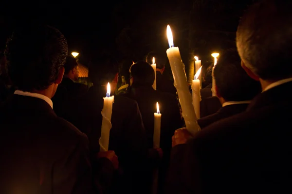 Procissão da semana Santa em Quito, Equador — Fotografia de Stock