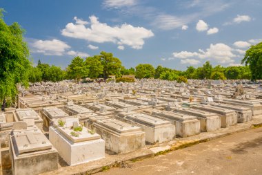 Havana, Küba'da - 1 Eylül 2015: iki nokta üstüste mezarlığı