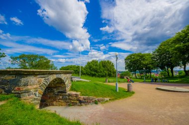 Skansen Kronan fortress hill in Gothenburg, Sweden clipart