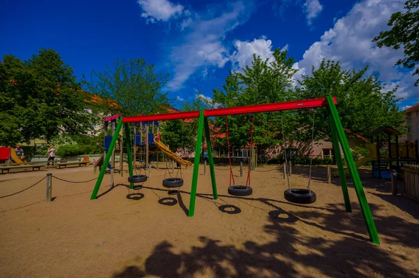 Öffentlicher Spielplatz in der Innenstadt von Göteborg — Stockfoto