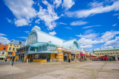 Gothenburg şehir merkezindeki ünlü Balık pazarı