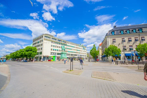 Plaza Kungsporten en el centro de Gotemburgo — Foto de Stock