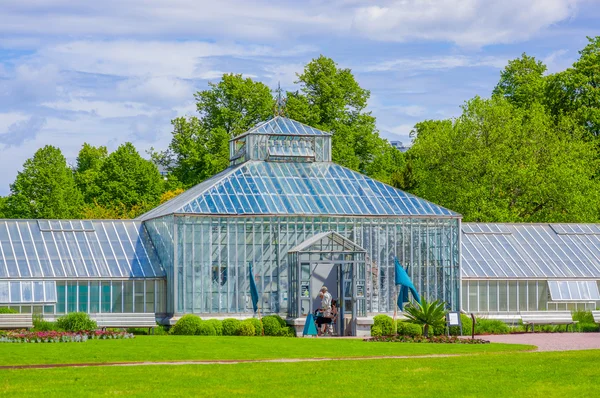 Gewächshaus in tradgardsforeningen, dem Park der Gartengesellschaft, Innenstadt von Göteborg — Stockfoto