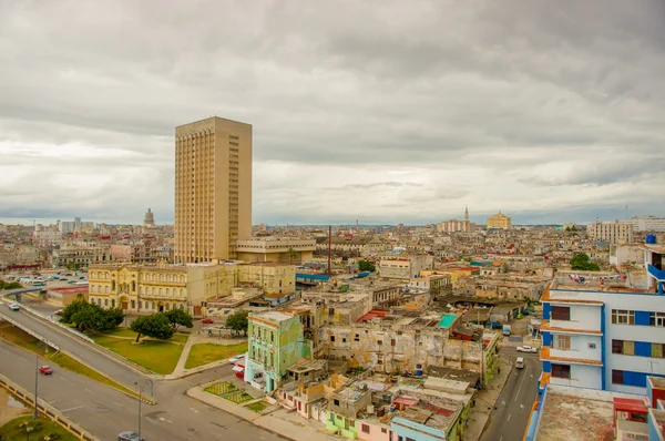 Panorama miasta Havana Vedado dzielnicy — Zdjęcie stockowe