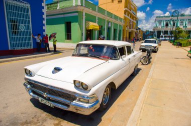 Sancti Spiritus, Küba - 5 Eylül 2015: Kutsal ruh Latince. En eski Küba Avrupa yerleşim yerlerinden biridir.