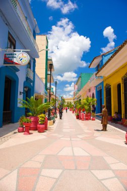 Sancti Spiritus, Küba - 5 Eylül 2015: Kutsal ruh Latince. En eski Küba Avrupa yerleşim yerlerinden biridir.