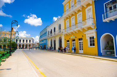 Sancti Spiritus, Küba - 5 Eylül 2015: Kutsal ruh Latince. En eski Küba Avrupa yerleşim yerlerinden biridir.