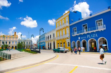 Sancti Spiritus, Küba - 5 Eylül 2015: Kutsal ruh Latince. En eski Küba Avrupa yerleşim yerlerinden biridir.