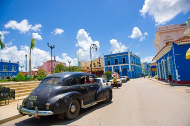 Sancti Spiritus, Küba - 5 Eylül 2015: Kutsal ruh Latince. En eski Küba Avrupa yerleşim yerlerinden biridir.