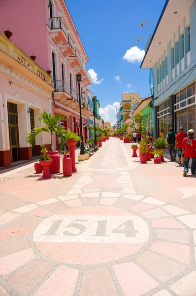 SANCTI SPIRITUS, CUBA - 5 SETTEMBRE 2015: latino per Spirito Santo. Si tratta di uno dei più antichi insediamenti cubani europei . — Foto Stock