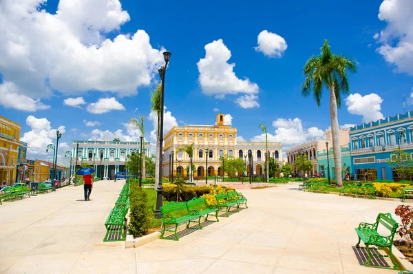 SANCTI SPIRITUS, CUBA - 5 de septiembre de 2015: Latín para Espíritu Santo. Es uno de los asentamientos europeos cubanos más antiguos . —  Fotos de Stock