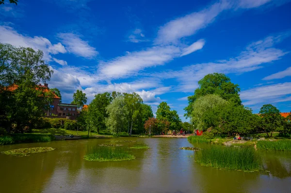 Nackrosdammen Seerosenteich in der Innenstadt von Göteborg — Stockfoto