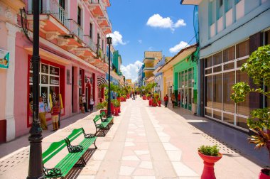 Sancti Spiritus, Küba - 5 Eylül 2015: Kutsal ruh Latince. En eski Küba Avrupa yerleşim yerlerinden biridir.