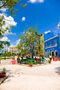 Sancti Spiritus, Küba - 5 Eylül 2015: Kutsal ruh Latince. En eski Küba Avrupa yerleşim yerlerinden biridir.