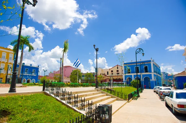 SANCTI SPIRITUS, CUBA - 5 de septiembre de 2015: Latín para Espíritu Santo. Es uno de los asentamientos europeos cubanos más antiguos . —  Fotos de Stock