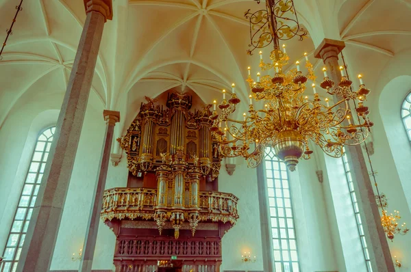 Όμορφη γοτθική εκκλησία σε Kristianstad, Σουηδία — Φωτογραφία Αρχείου
