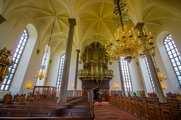 Bela igreja gótica em Kristianstad, Suécia — Fotografia de Stock