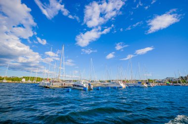 Marstrand, popüler yelken Adası, İsveç