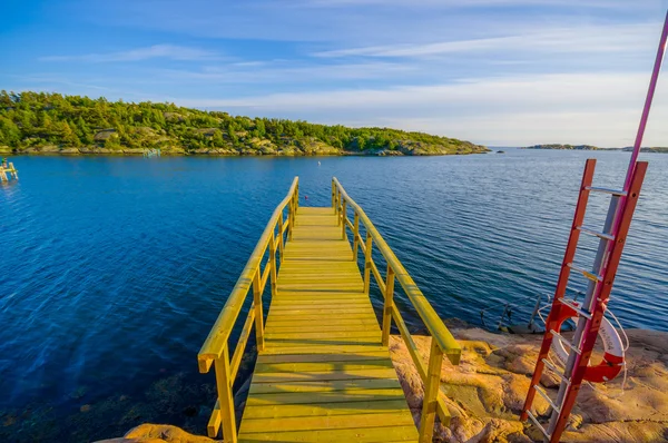 İsveçli west coast bir havuzda güzel manzara — Stok fotoğraf