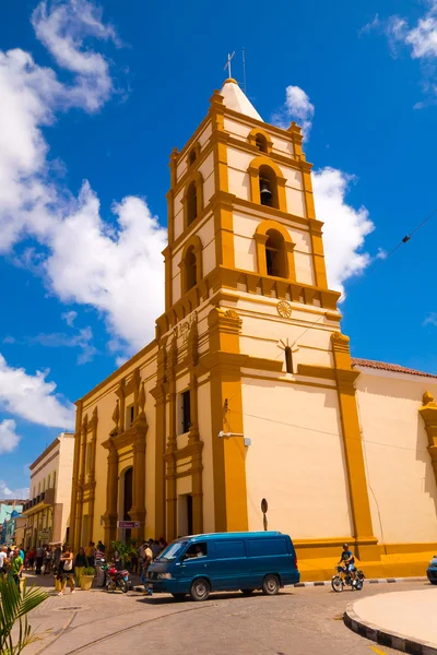 Camaguey na Kubě - 4 září 2015: Street view z centra města dědictví Unesco — Stock fotografie