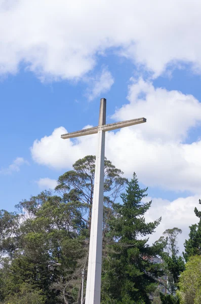이 십자가 라 캐롤라이나 공원에 있으며 키토 1982 교황 방문에 대 한 건설 되었다 — 스톡 사진