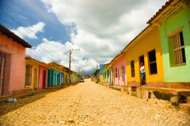 Trinidad, Küba - 8 Eylül 2015: 1988 yılında Unesco tarafından dünya mirası belirlenmiş.