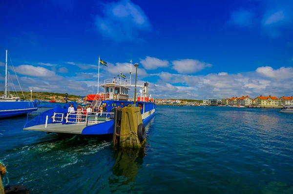 Gyönyörű kilátás nyílik Marstrand, népszerű vitorlás-sziget, Svédország — Stock Fotó