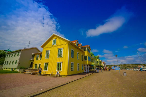 Marstrand, pittoreske en populaire zeilen eiland in Zweden — Stockfoto