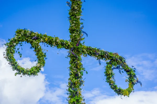 Midsummer maypole, Suède — Photo