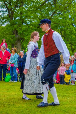 Direği dans yaz ortasında, Gothemburg, İsveç