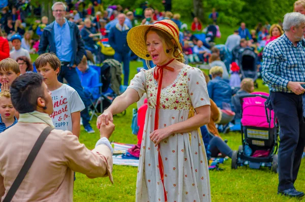 Midsummer viering in Gothemburg, Zweden — Stockfoto