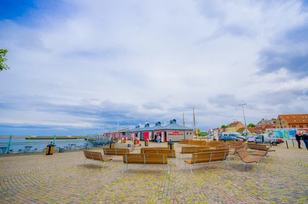 Puerto en Simrishamn, Suecia — Foto de Stock