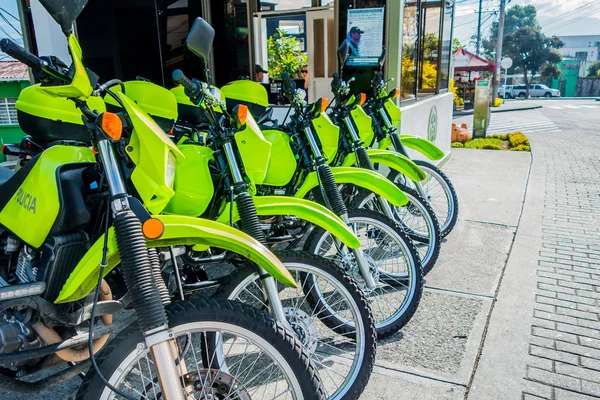 stock image police motorcycles in Manizales, Colombia