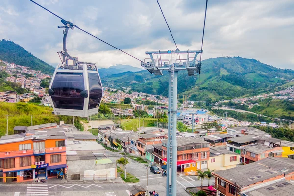 Coche de cable en Manizales, Colombia — Foto de Stock